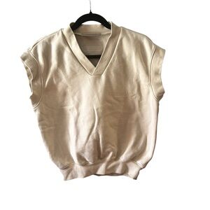 Essentials Fear of God sleeveless cream sweatshirt streetwear urban edge